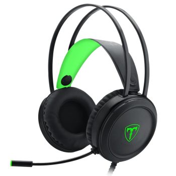 Headset Gamer T-Dagger Ural, Preto e Verde – T-RGH202
