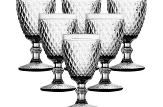 Jogo de Taças de Vidro 330ml 6 Peças Haus – Bico de Jaca Empire