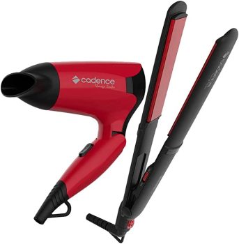 Kit Beleza Cadence Secador e Prancha Rouge Style – Bivolt