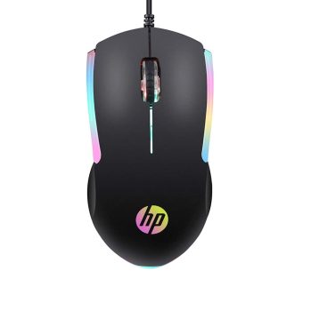 Mouse HP Gamer USB M160 Preto – Sensor Óptico Ambidestro Resoluções até 1000 DPI e Iluminação Multicolor – 7ZZ79AA