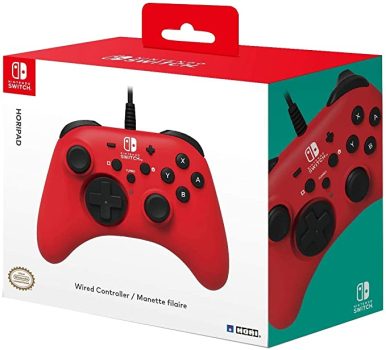 Nintendo Switch HORIPAD Wired Controller (Red) by HORI – Licensed by Nintendo