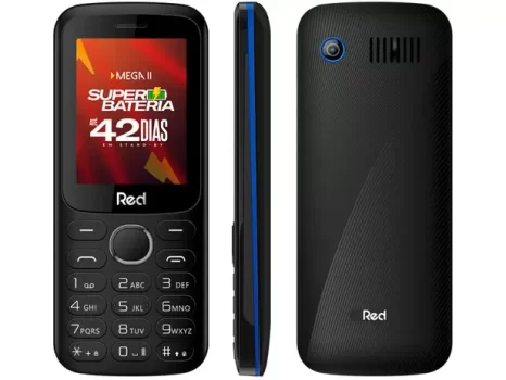 Celular Red Mobile Mega II M010G Dual Chip 32MB – 2G Rádio FM Bluetooth Desbloqueado