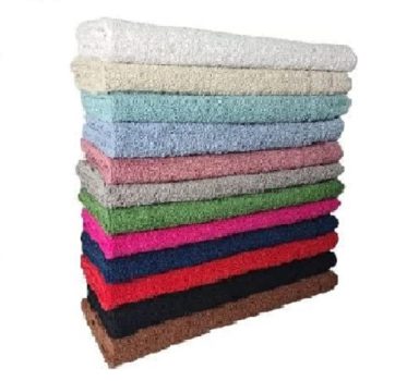 Kit 06 Tapete para Banheiro Felpudo com Antiderrapante 550g/m² Paris 45x70cm Padrão Hotel – Sortido S/ Branca e Preta