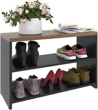 Sapateira Safira New – Preto/Freijó