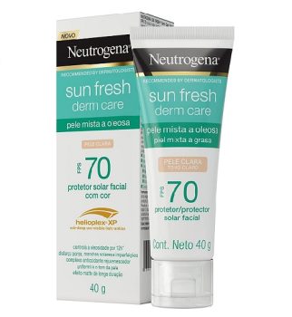 Neutrogena Sun Fresh Oily Skin Pele Clara Fps 70, Neutrogena, Pele Clara