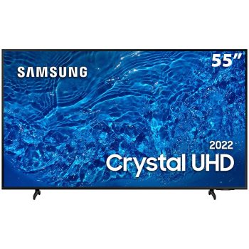 Smart TV 55″ Crystal UHD 4K Samsung 55BU8000, Painel Dynamic Crystal Color, Design slim, Tela sem limites, Alexa built in, Controle Remoto Único