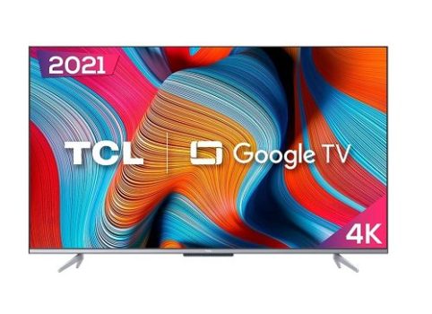 Smart TV Android 55″ TCL Led 4K UHD 55P725 HDR10 Bluetooth Google Assistant Borda Ultrafina Wi-Fi