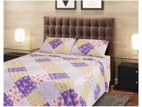 Jogo de Cama Casal Marcelino Têxtil Microfibra – 170 Fios Premier Ricca 4 Peças