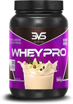 Whey Pro 900 g – 3VS Nutrition (Baunilha) – 100% Whey Concentrado – 16g de proteína por porção – Não contém soja
