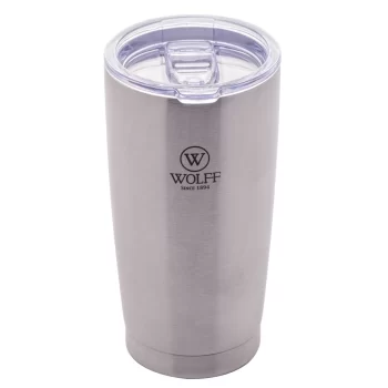 Copo térmico de aço inox parede dupla com tampa 600ml wolff
