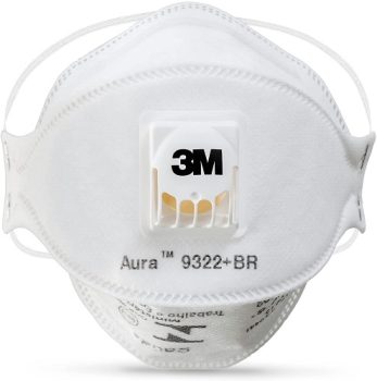 Respirador para Partículas 3M™ Aura™ 9322, PFF-2(S), Branco