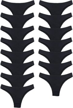 Kit 15 Calcinhas Tanga Microfibra Confort