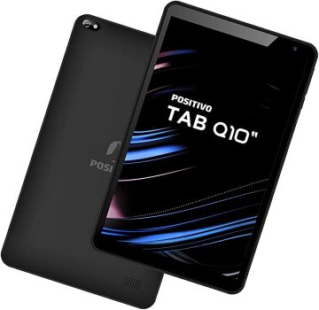 Tablet Positivo Q10 64GB, 2GB RAM, Tela de 10″, Câmera Traseira 5MP + Flash, 4G, Wi-fi, Android 10 – Preto
