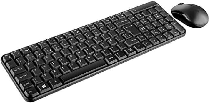 Teclado E Mouse Sem Fio 2.4 Ghz Multilaser Multimídia Preto Usb – TC183, Slim