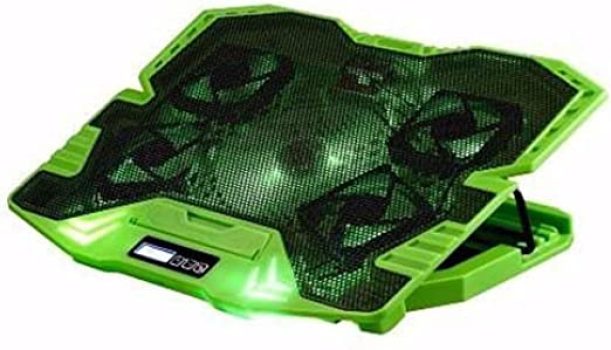 Master Cooler Gamer Verde Com Led Warrior, Suporte de Notebook – AC292, 30 x 37 cm