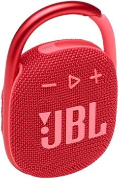 Caixa de Som Bluetooth JBL CLIP 4 5W Vermelha – JBLCLIP4RED