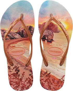 Chinelo Slim Paisage, Havaianas, Feminino