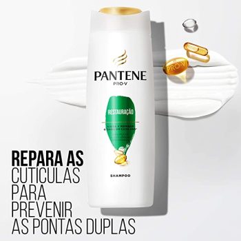 Pantene – Shampoo Restauração, Reparação de Danos a Cada Uso, com Óleo de Argan, Tratamento Capilar, 400 ml