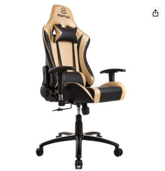Cadeira Gamer Roxtor Warrior Dourada