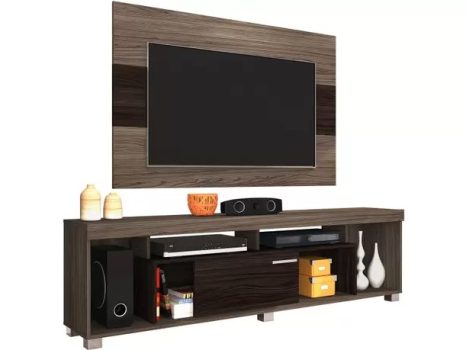 Rack para TV até 65” com Painel até 50” – 1 Porta de Correr Madetec Tomaz