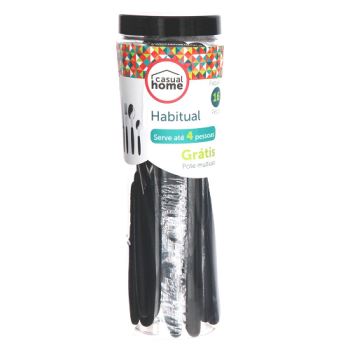 Faqueiro 16 Peças Habitual Preto Casual Home