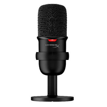 Microfone HyperX Solocast, USB, Compatível PS4, Mac, PC – HMIS1X-XX-BK/G, preto