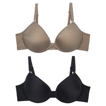 Kit com 2 sutiãs delrio em microfibra sensitive com bojo com aro 42875
