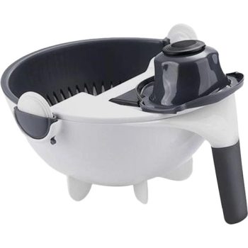 Ralador e Fatiador Multiuso Mandolin Para Alimentos Com 7 Lâminas e 1 Descascador – Basic+