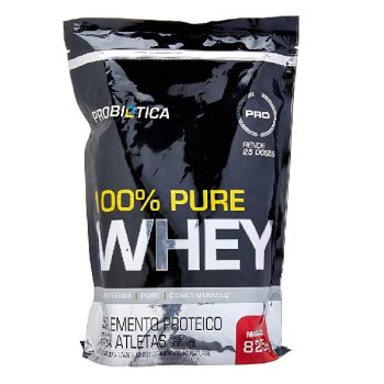 100% Pure Whey Refil, Probiótica, Morango, 825 G
