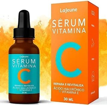 Serum Vitamina C + Ácido Hialurônico + Vitamina E + Ureia – Sérum Facial – 95% Ingredientes Naturais – Clareia, Revitaliza, Restablece, Hidrata e Tonifica a Pele – Ideal para todos os tipos de pele– 30 ml