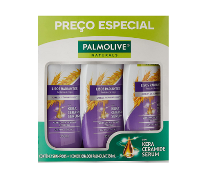 Shampoo E Condicionador Palmolive Naturals Nutri-Liss 350Ml Promo Leve 2 Shampoos + 1 Condicionador