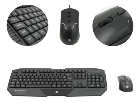 Kit Gamer Hp Teclado + Mouse Gaming Gk1000 Preto 1qw65aa