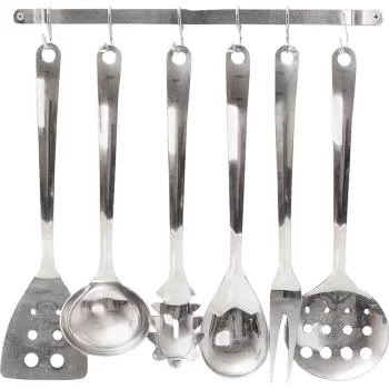 Conjunto de Utensílios com 1 Suporte 6 Peças – La Cuisine