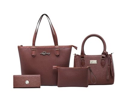 Kit Bolsa Feminina Grande + Baú + Carteira