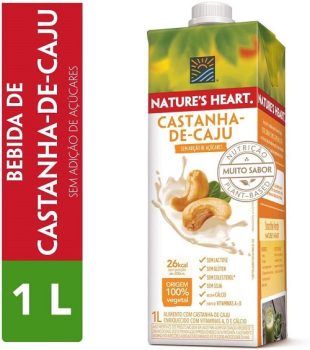 Bebida Vegetal NATURES HEART Castanha-de-Caju 1L