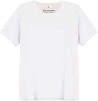 Camiseta Básica Gola C, Basicamente, Masculino