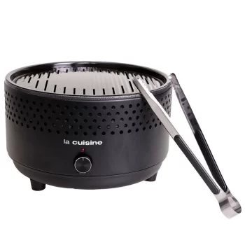 Churrasqueira Portátil a Carvão Preta – La Cuisine