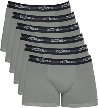 Kit 6 Cuecas Boxer Max 100% Algodão, Zorba, Masculino