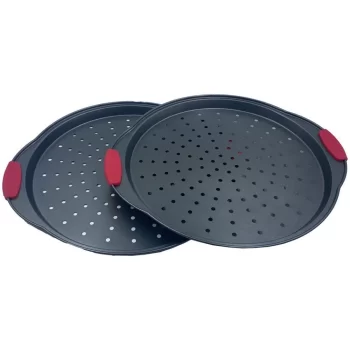 Conjunto de Assadeiras para Pizza 2 peças Napoli em Aço Carbono – Basic+