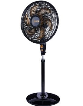 Ventilador de Coluna, Delfos TS+, Preto/Dourado, 220v, Mallory