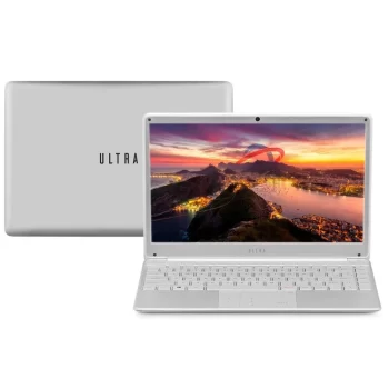 Notebook Ultra Multilaser Ub430 Processador Intel Core I3 – 7020u, 4gb De Memória Ram, 120gb Ssd, Tela 14,1 Pol. Hd, Com Tecla Netflix, Placa Gráfica Intel Hd Graphics 620, Prata, Windows 10 Home