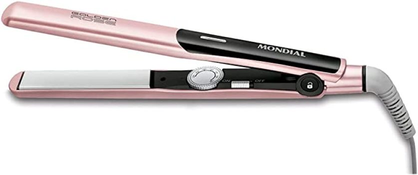 Prancha Alisadora Mondial, Golden Rose, Bivolt – P-20