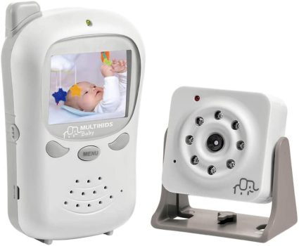Babá Eletrônica Digital com Câmera BB126, Multikids Baby, Branco, Bivolt, Tamanho Único
