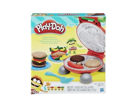 Play-Doh Conjunto De Massinha Festa Do Hamburguer 5 Potes Multicor