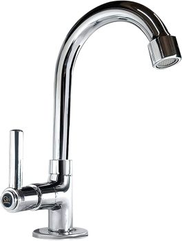 Torneira Bica Móvel Mesa Banheiro Alavanca com 1/4 de Volta