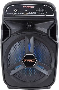 Caixa de Som Amplificada Portátil TRC 5510 com Bluetooth, Entrada USB, Iluminação em Led e TWS – 100W RMS