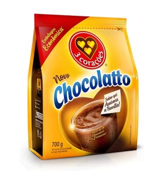 Achocolatado em pó, Chocollato, Sachê, 700g, 3 Corações