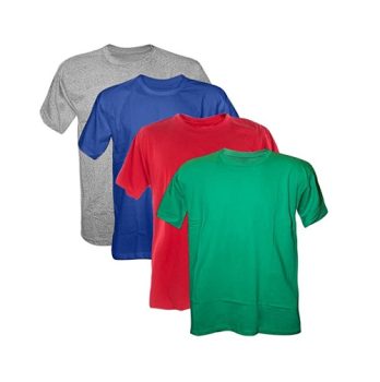 Kit 4 Camisetas 100% Algodão 30.1 Penteadas