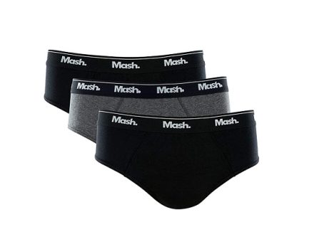 Kit 3 Cuecas Slip Algodão, Mash, Masculino