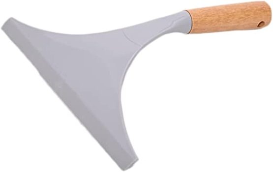 Mimo Style Rodo Para Pia 24cm, Feito de Aço Inoxidável, Lâmina de Borracha e Cabo de Bambu. Resistente, Prático e Durável. Acompanha Suporte Adesivo, Modelo: AR21040, Cor: NULL